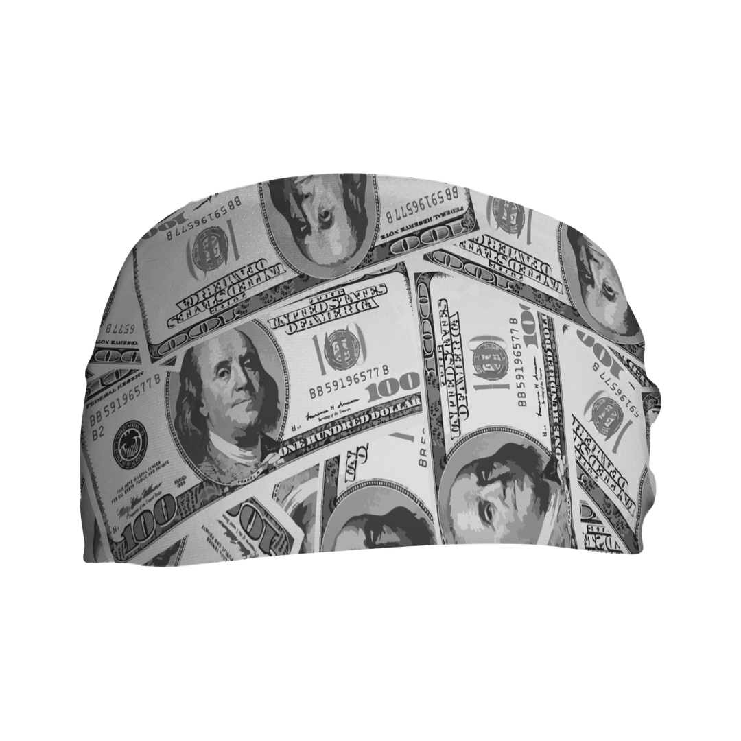 Cooling Headband with $100 Bills. Made in USA, Vertical Athletics brand.