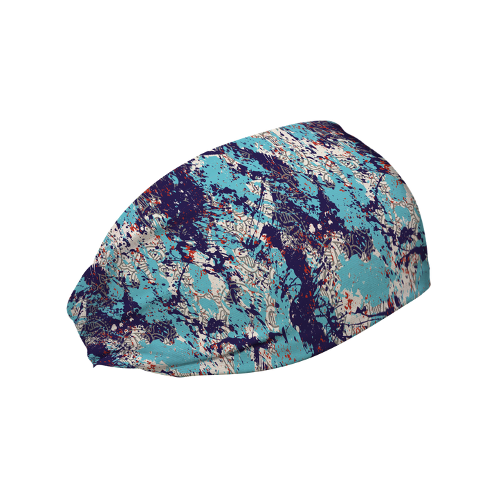 Cooling Headband: Turquoise Painted Rock