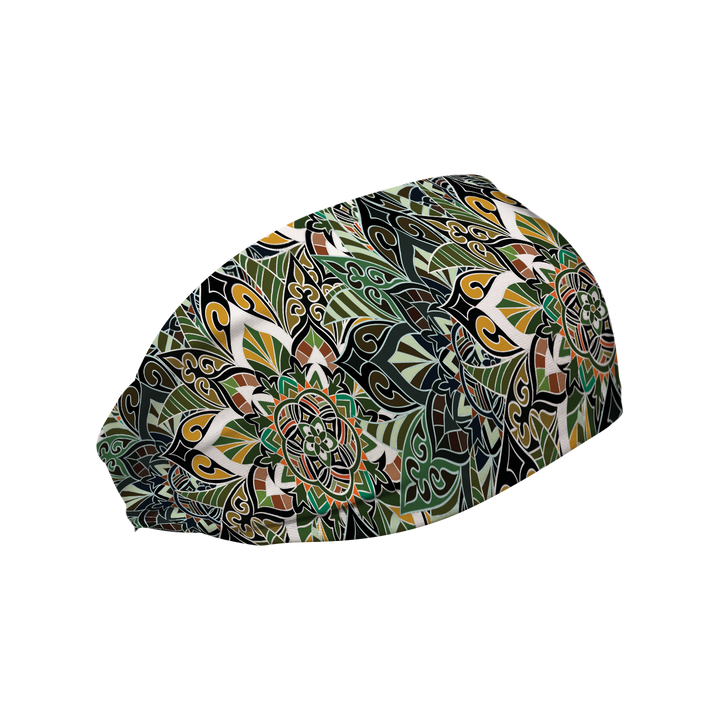 Cooling Headband: Emerald Flowers