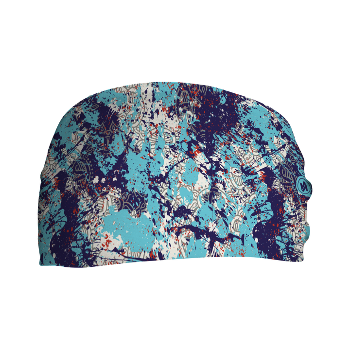 Cooling Headband: Turquoise Painted Rock