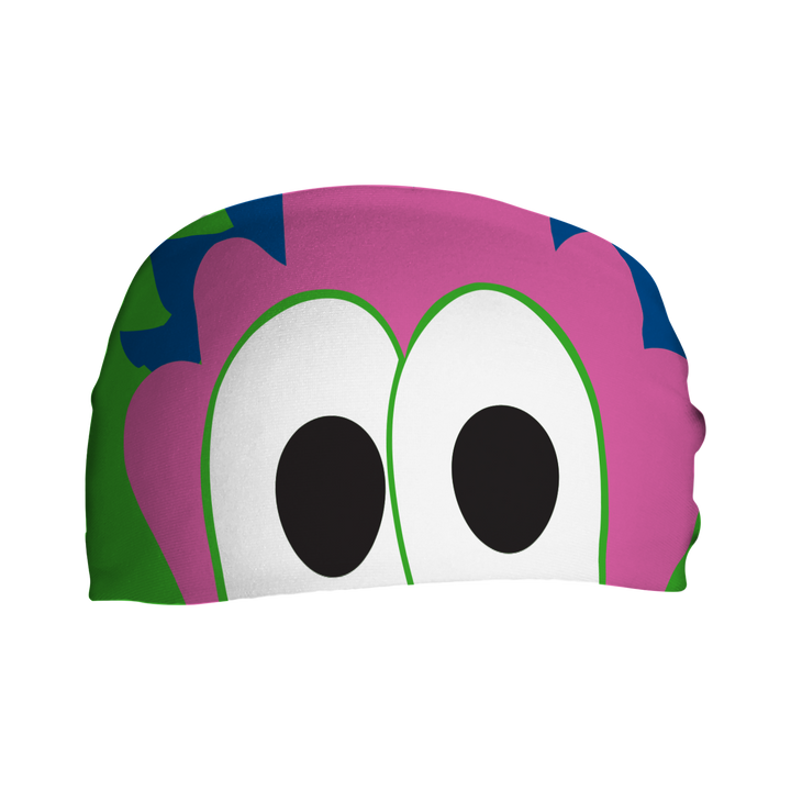MLB Philly Phanatic cooling headband. Made in the USA, Vertical Athletics brand.