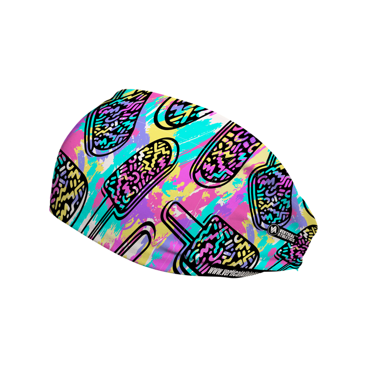 Cooling Headband with Ice Cream Pastel. Made in USA, Vertical Athletics brand.