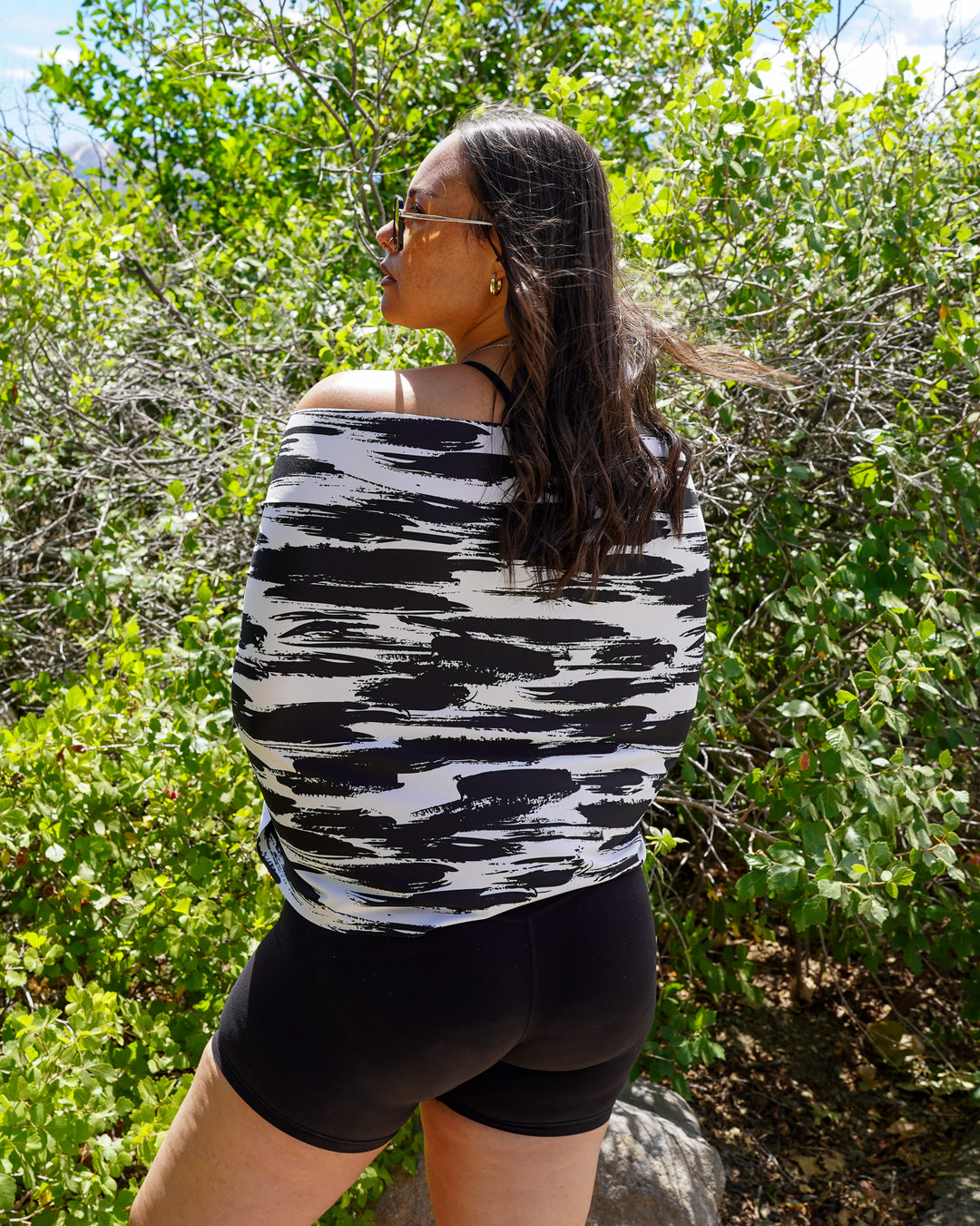 Cooling Sun Scarf: Zebra Brush
