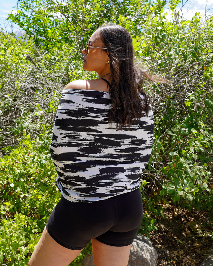 Cooling Sun Scarf: Zebra Brush