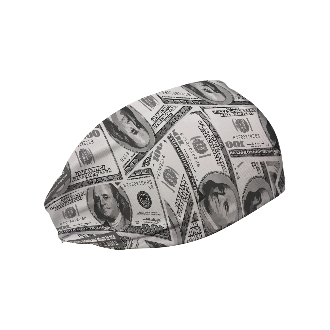 Cooling Headband with $100 Bills. Made in USA, Vertical Athletics brand.