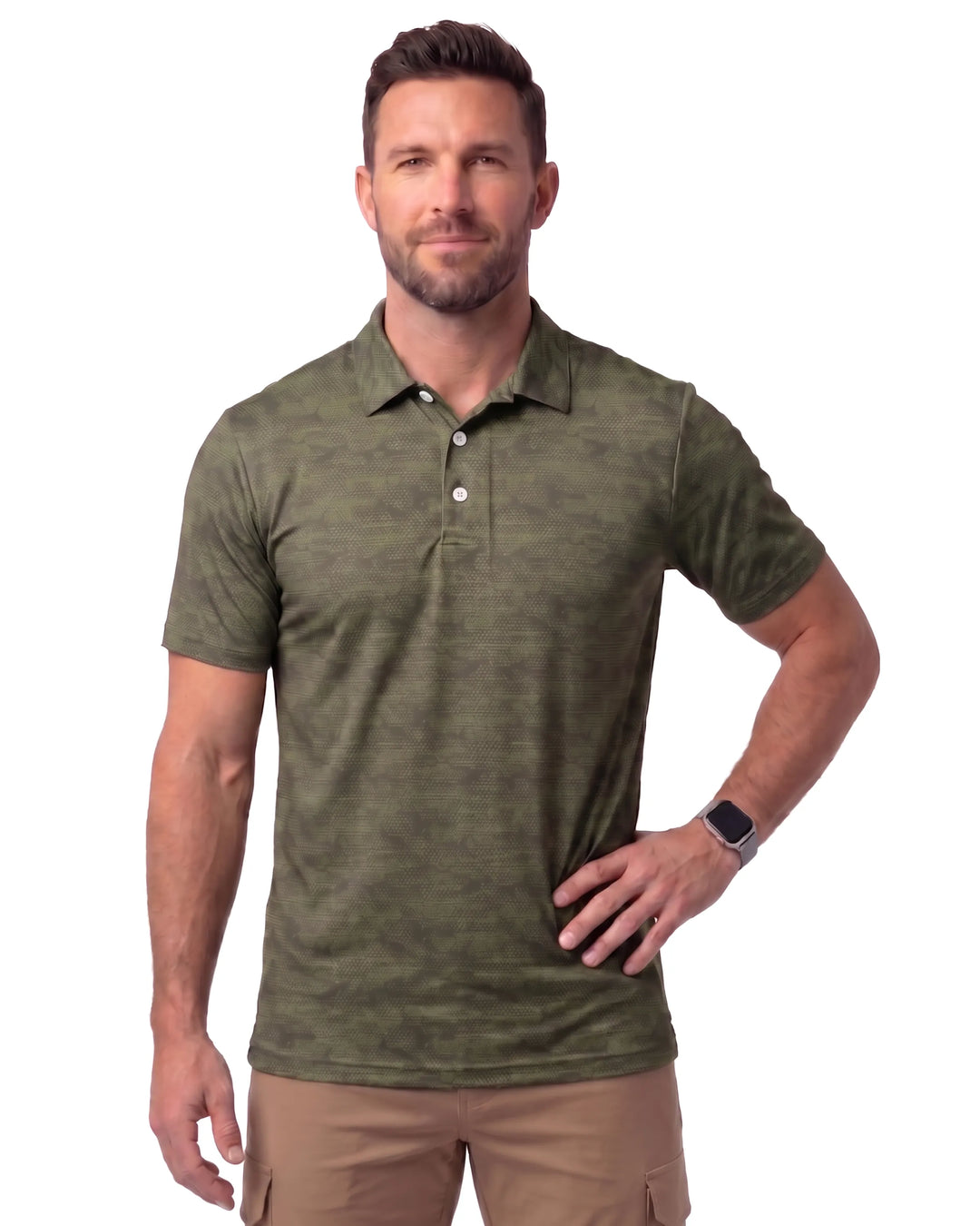 DiamondCool Men’s Cooling Performance Polo - UPF 50+ UV Protection Golf Shirt