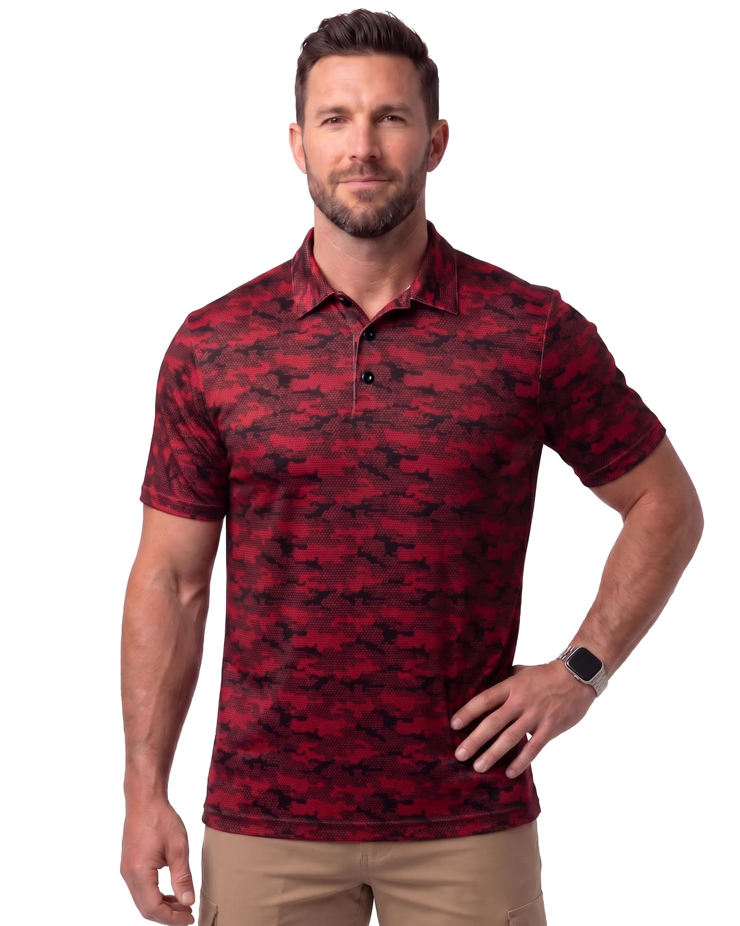 DiamondCool Men’s Cooling Performance Polo - UPF 50+ UV Protection Golf Shirt
