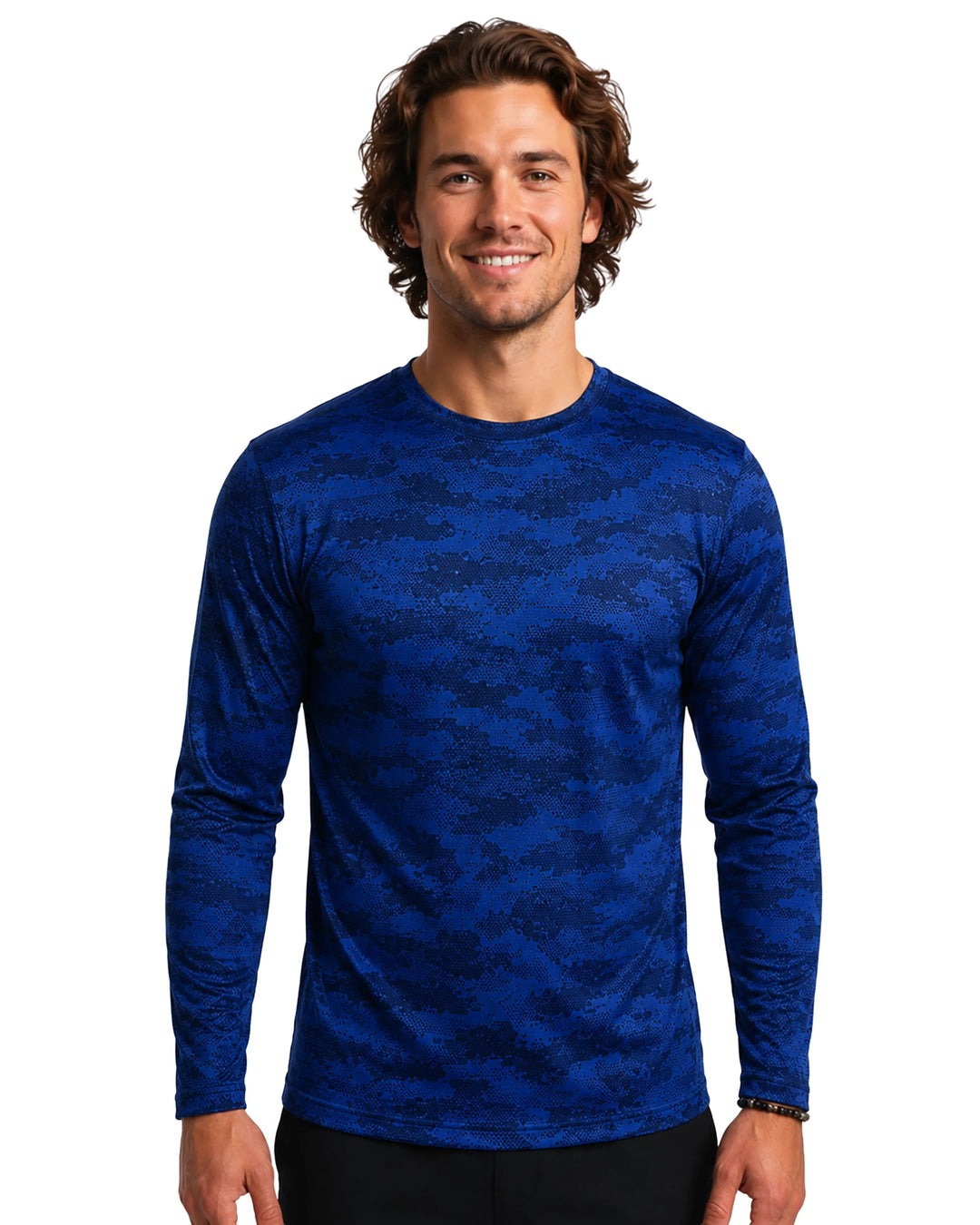 DiamondCool Men’s Cooling Long Sleeve Performance Shirt - UPF 50+ Sun Protection
