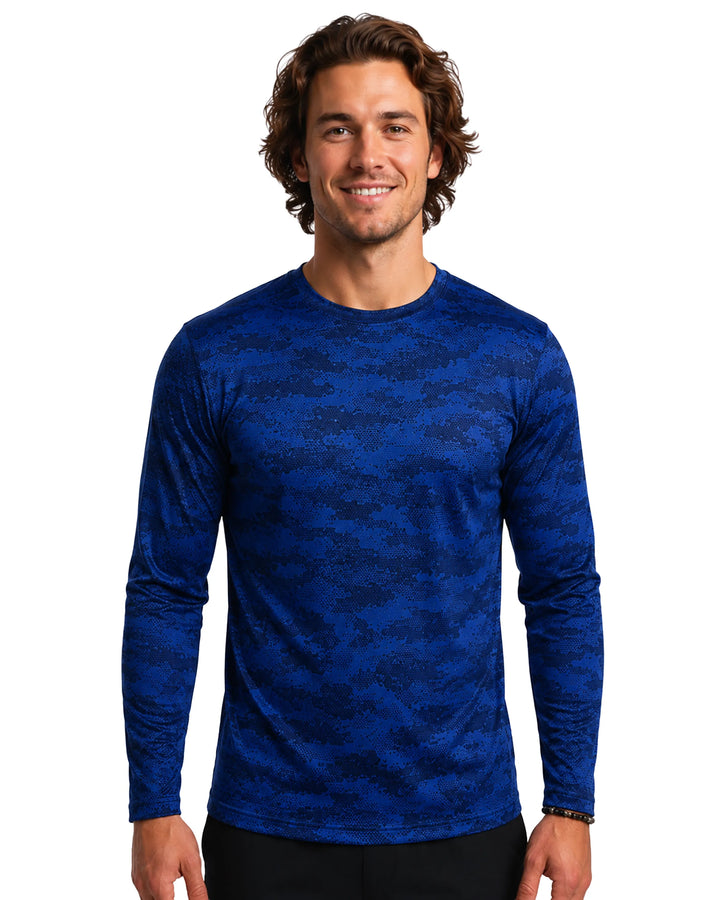 DiamondCool Men’s Cooling Long Sleeve Performance Shirt - UPF 50+ Sun Protection
