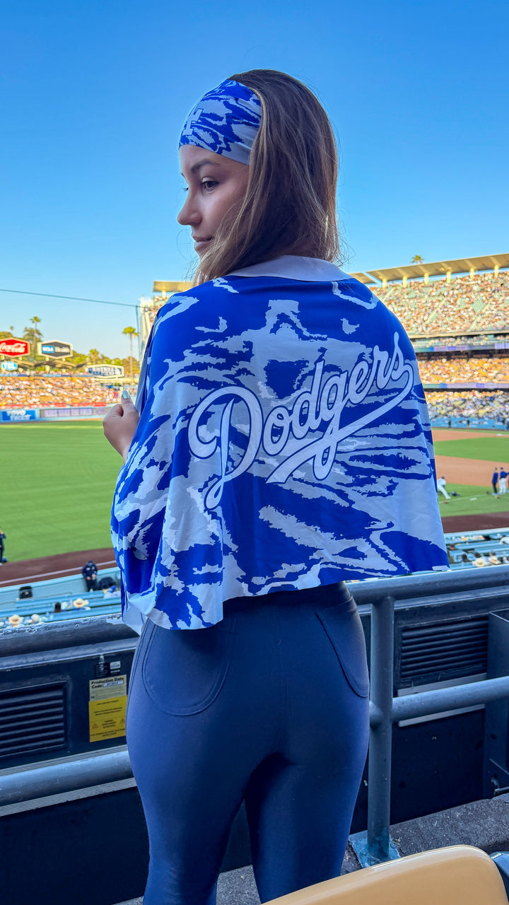 Dodgers Cooling Sun Scarf: Team Tie-Dye Wordmark