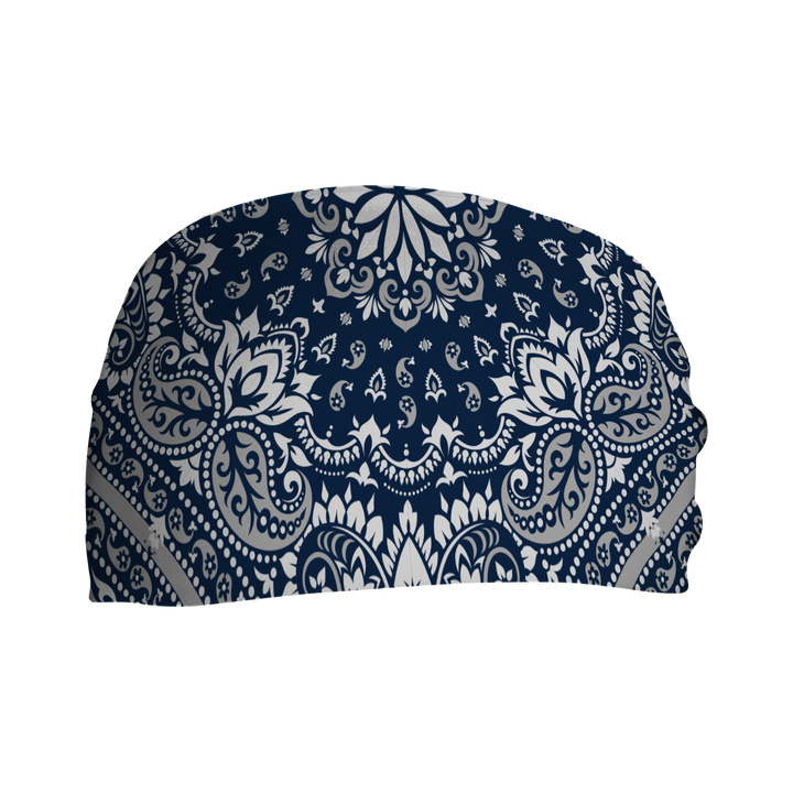 Cooling Headband with Bandana Navy. Made in USA, Vertical Athletics brand.