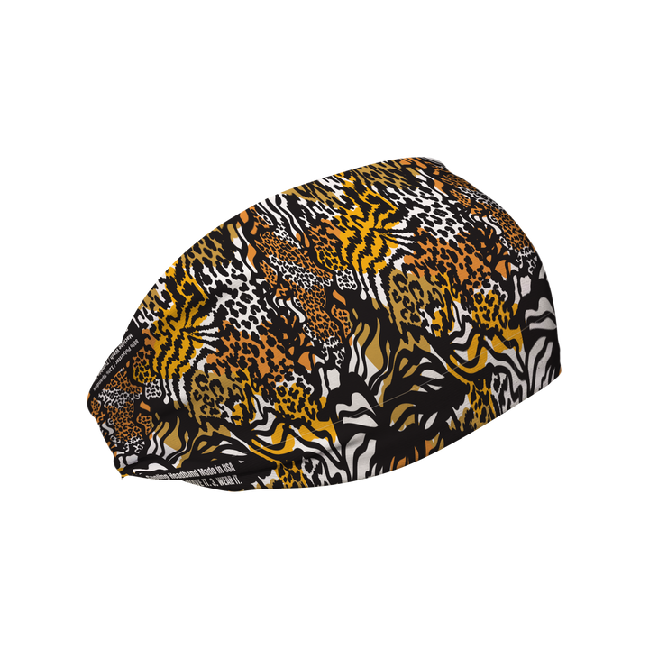 Cooling Headband with Animal Mix. Made in USA, Vertical Athletics brand.