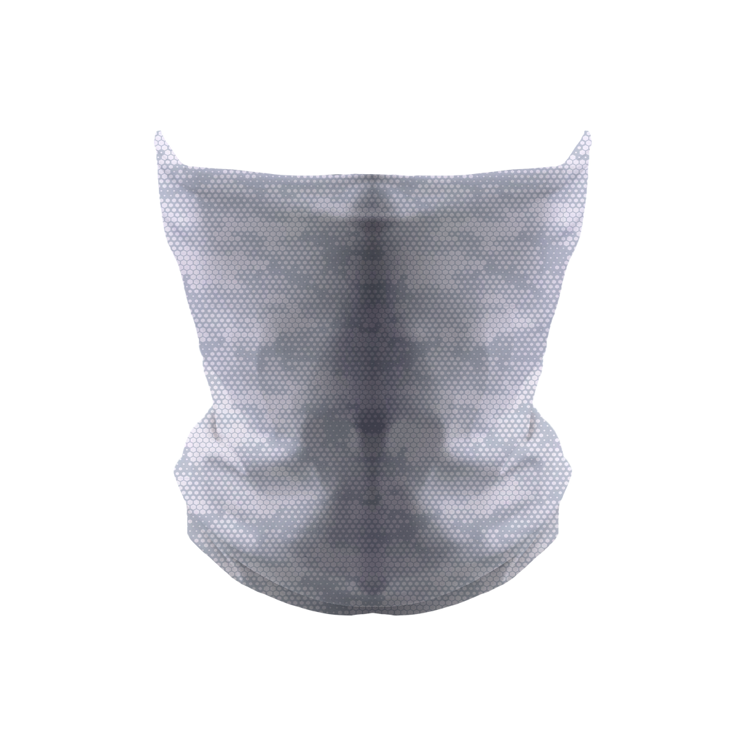 Soft & Cozy All Season Fashion Gaiter: Hex Camo. Made in USA. Vertical Athletics Brand.