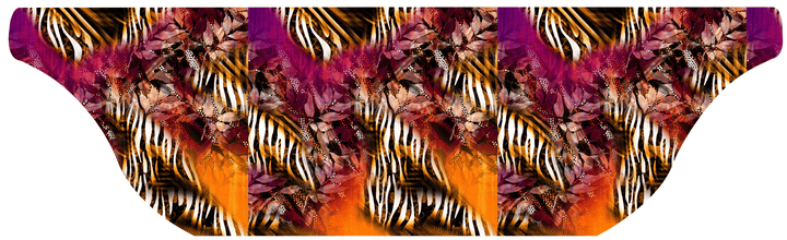 Cooling Sun Scarf with Wild Animal. Made in USA, Vertical Athletics brand.