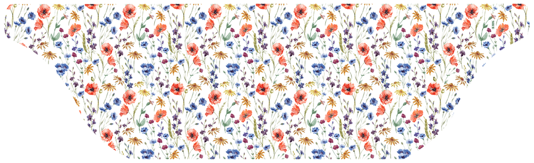 Cooling Sun Scarf: Wild Flower. Made in USA, Vertical Athletics brand.