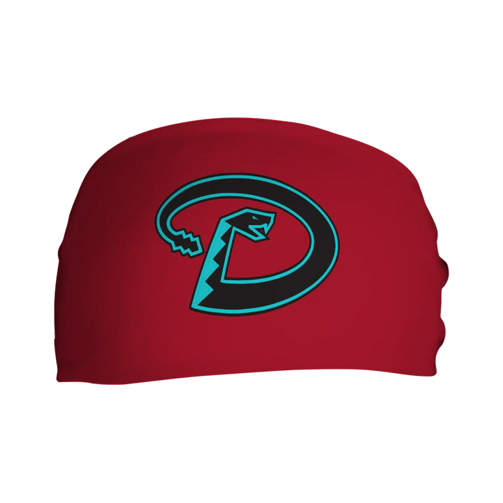 MLB licensed Arizona Diamondbacks Triple Play Cooling Bundle: Cooling Headband with Alt Logo Made in USA. Vertical Athletics Brand.