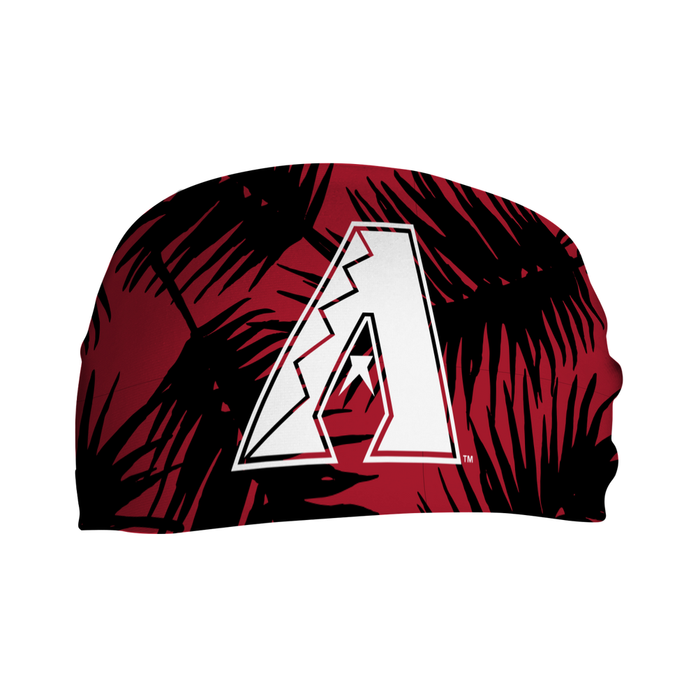 MLB licensed Arizona Diamondbacks cooling headband with Dark Red Big Palm Cap Logo. Made in the USA, Vertical Athletics brand.  