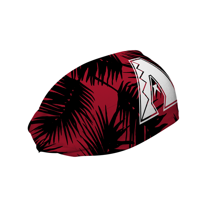 MLB licensed Arizona Diamondbacks cooling headband with Dark Red Big Palm Cap Logo. Made in the USA, Vertical Athletics brand.  