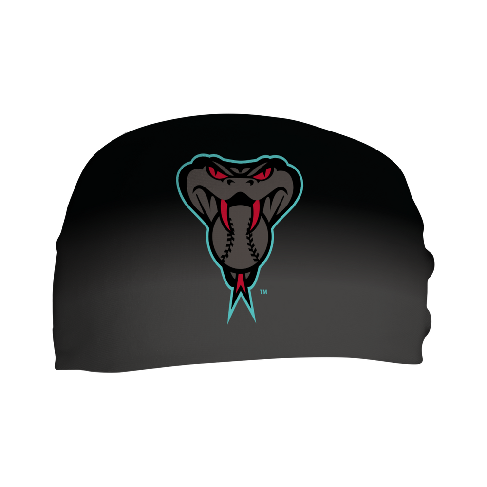 MLB Arizona Diamondbacks cooling headband with Snake Logo Fade. Made in USA, Vertical Athletics brand.