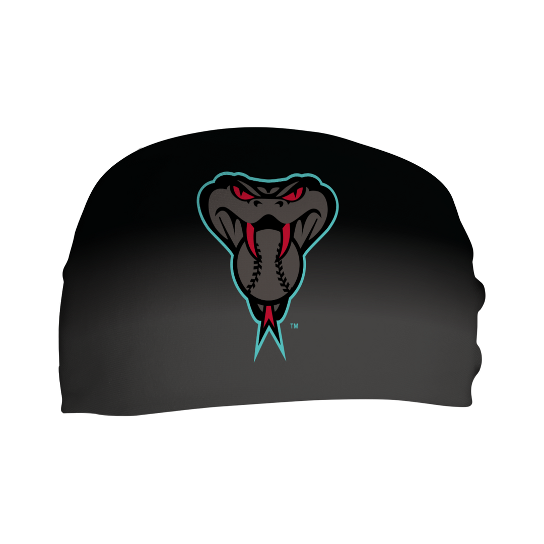 MLB Arizona Diamondbacks cooling headband with Snake Logo Fade. Made in USA, Vertical Athletics brand.