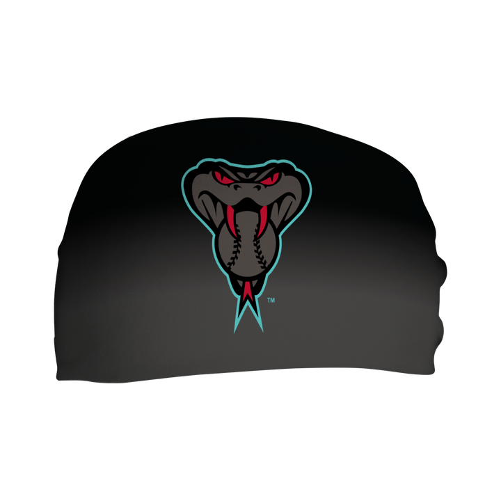 MLB Arizona Diamondbacks cooling headband with Snake Logo Fade. Made in USA, Vertical Athletics brand.
