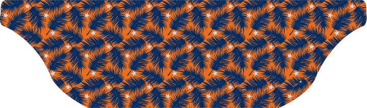 MLB Houston Astros cooling sun scarf, Big Palm with repeating cap logo. Made in the USA. Vertical Athletics Brand.