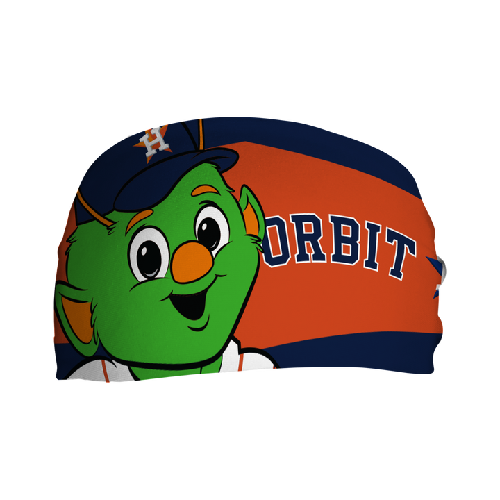 MLB licensed Houston Astros Mascot Nameplate cooling headband. Made in the USA. Vertical Athletics brand.