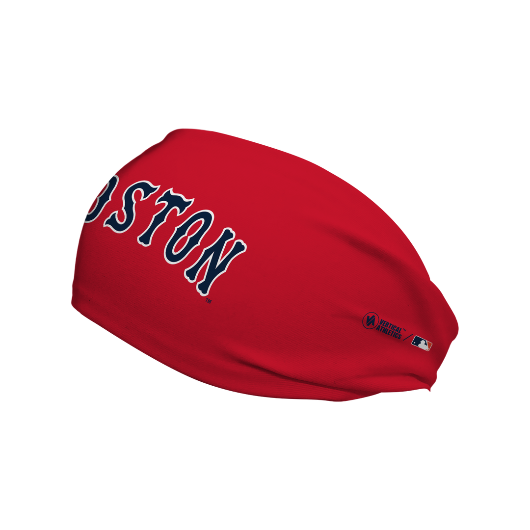 MLB licensed Boston Red Sox cooling headband with Alt logo. Made in the USA, Vertical Athletics brand. 