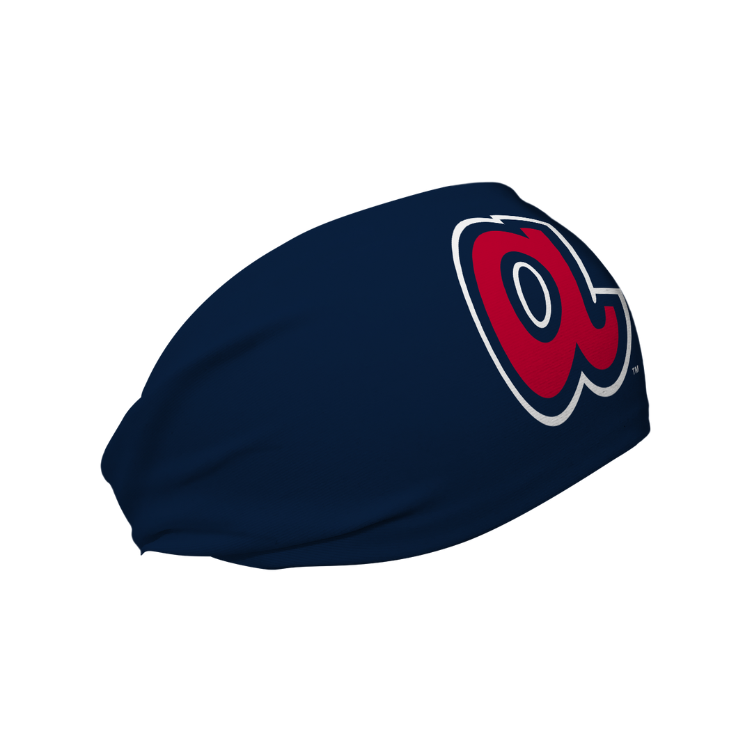 MLB licensed Atlanta Braves cooling headband with Alt logo. Made in the USA, Vertical Athletics brand. 