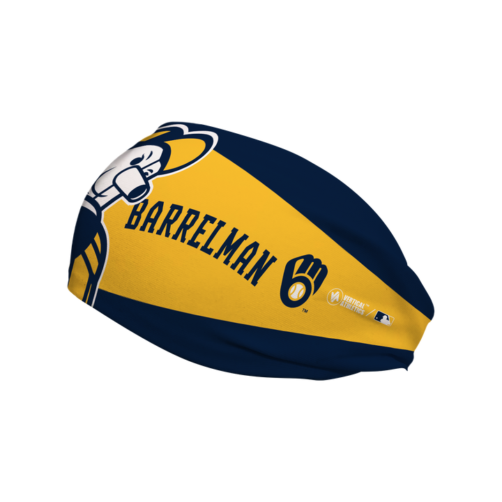 Brewers Cooling Headband: Mascot Nameplate