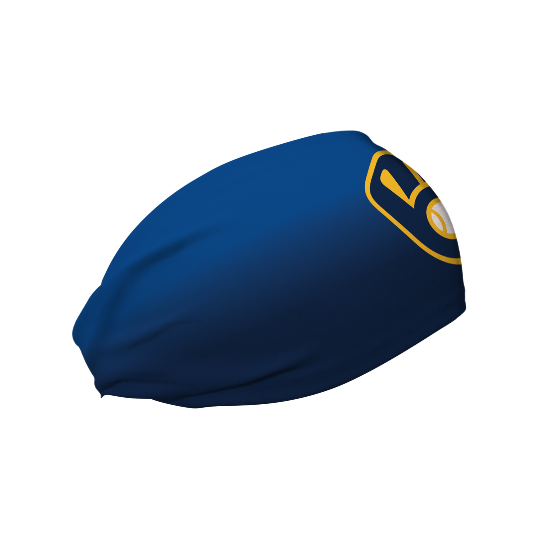 MLB Milwaukee Brewers cooling headband Ombre. Made in the USA, Vertical Athletics brand.