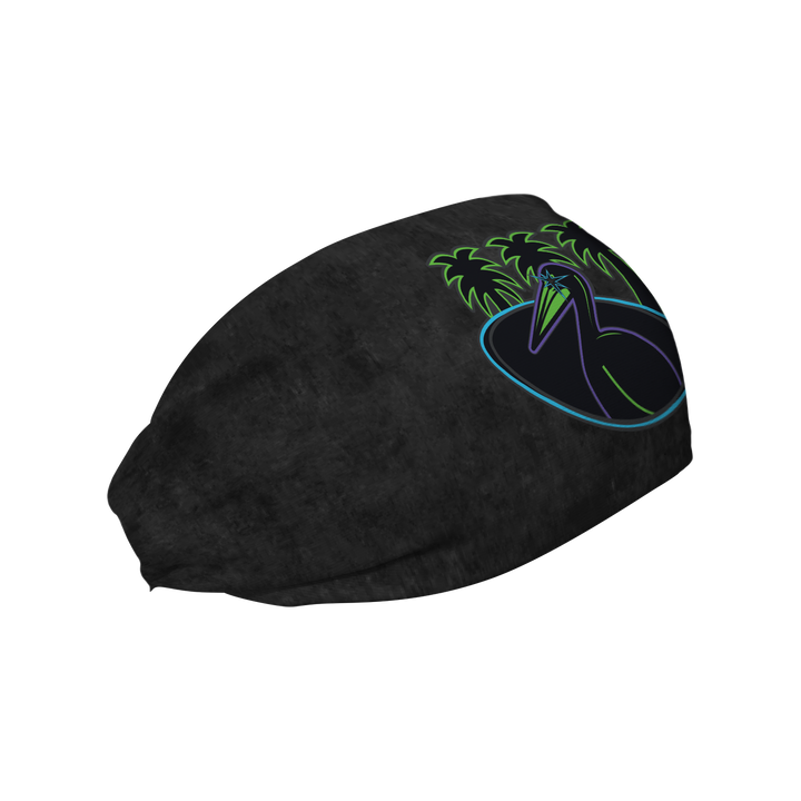 MLB Tampa Bay Rays cooling headband with City Connect Alt Logo. Made in the USA, Vertical Athletics brand. 