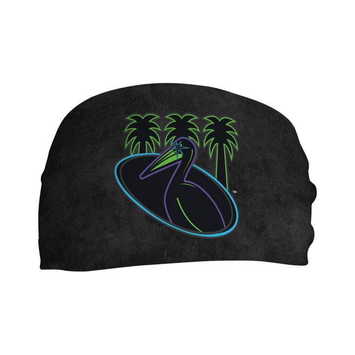 MLB Tampa Bay Rays cooling headband with City Connect Alt Logo. Made in the USA, Vertical Athletics brand. 
