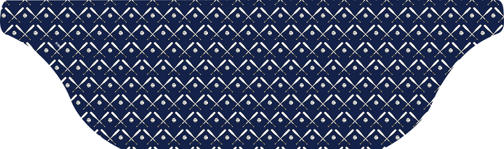 Cooling Sun Scarf with Cross Bats. Made in USA, Vertical Athletics brand.