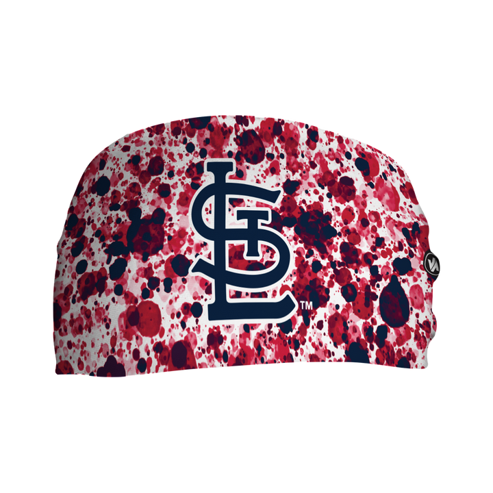 Cardinals Cooling Headband: Paint Splatter