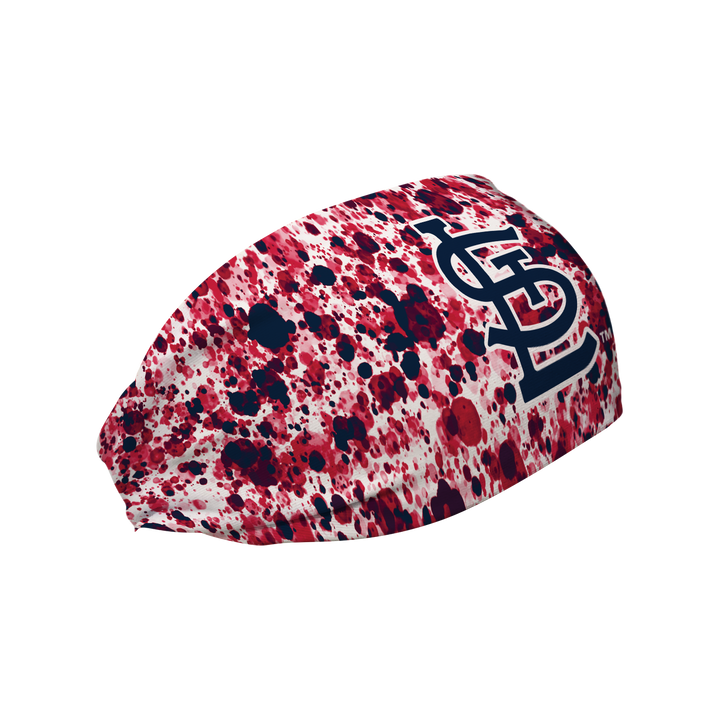 Cardinals Cooling Headband: Paint Splatter
