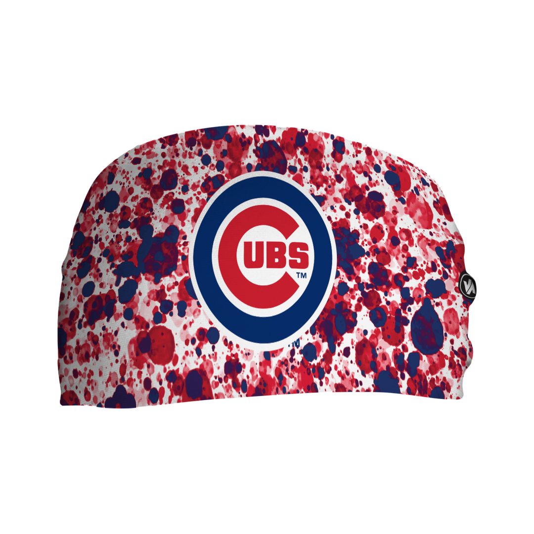 Cubs Cooling Headband: Paint Splatter