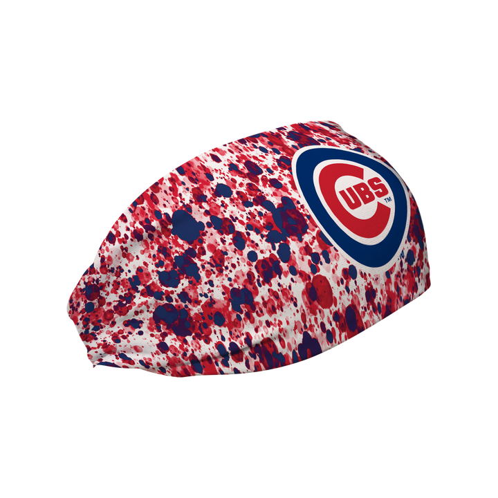 Cubs Cooling Headband: Paint Splatter