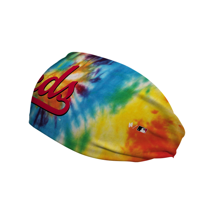 Reds Cooling Headband: Tie-Dye Wordmark