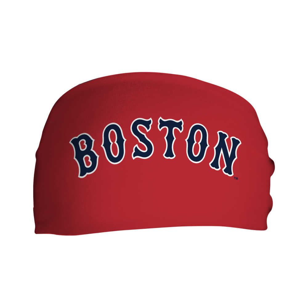 MLB licensed Boston Red Sox cooling headband with Alt logo. Made in the USA, Vertical Athletics brand. 