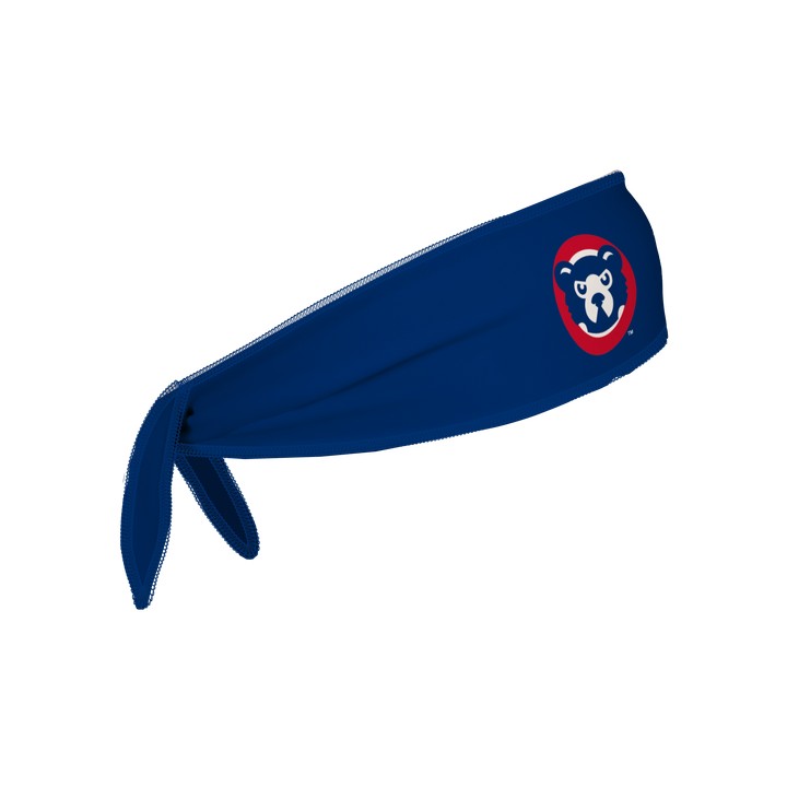 MLB Chicago Cubs Royal Tie-Back Cooling Headband with Coop Logo . Made in the USA, Vertical  Athletics brand.  