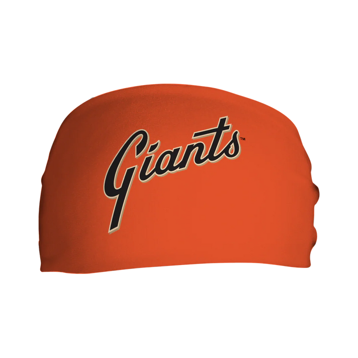 MLB licensed Giants Triple Play Cooling Bundle: Cooling Headband with Alt Logo Made in USA. Vertical Athletics Brand.