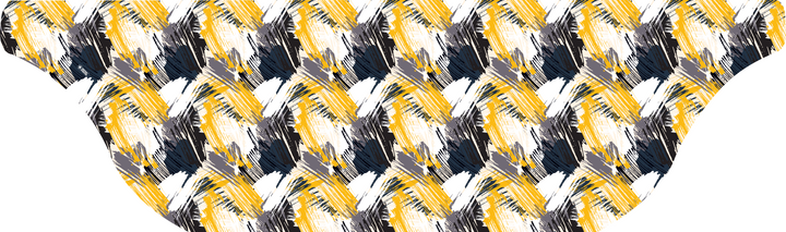 Cooling Sun Scarf with Colorful Paintbrush. Made in USA, Vertical Athletics brand.