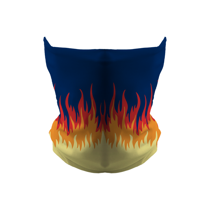 Cooling Gaiter: En Fuego. Made in USA. Vertical Athletics Brand.