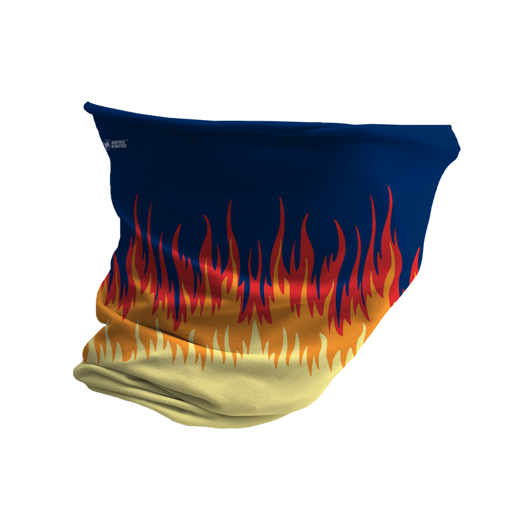 Cooling Gaiter: En Fuego. Made in USA. Vertical Athletics Brand.