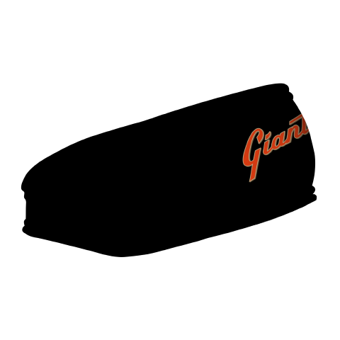 MLB San Francisco Giants fleece headband with Wordmark. Made in the USA, Vertical Athletics brand.  