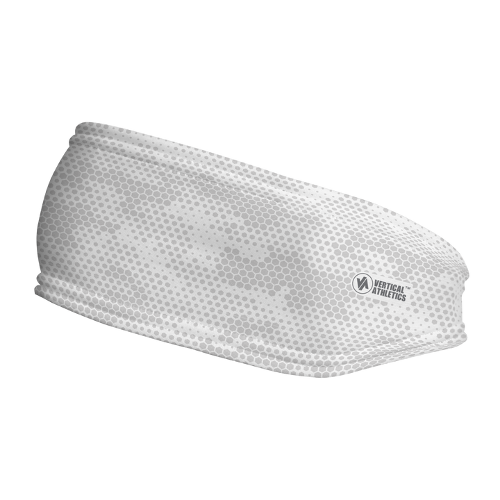 Fashion Fleece Headband with Hex Camo. Made in the USA, Vertical Athletics brand.