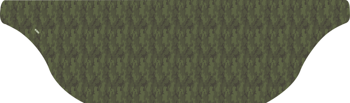 Cooling Sun Scarf with Green Hex Camo. Made in USA, Vertical Athletics brand.