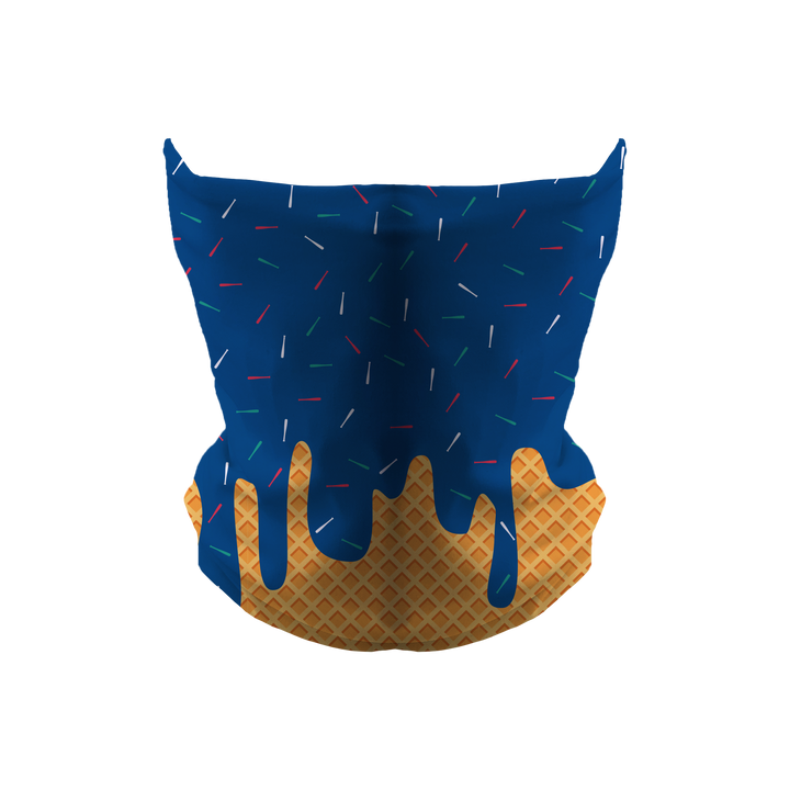 Cooling Gaiter: Ice Cream Drip. Made in USA. Vertical Athletics Brand.