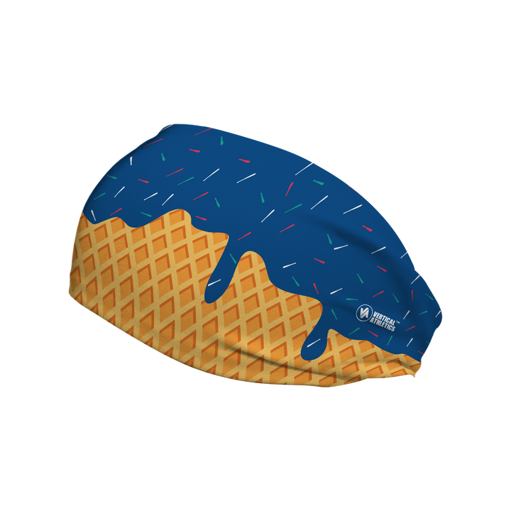 Fashion Cooling Headband: Ice Cream Drip. Made in USA. Vertical Athletics Brand.